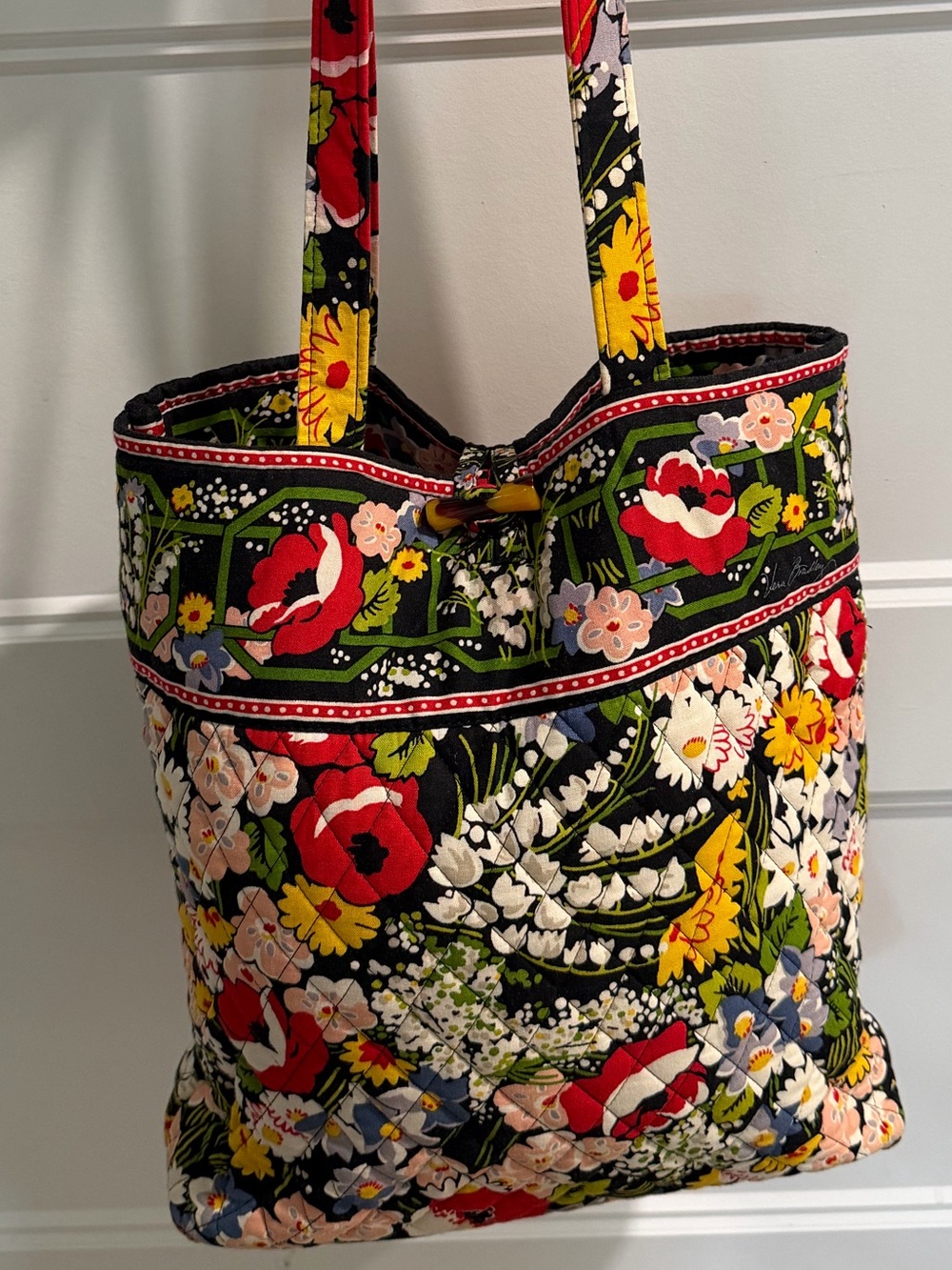 Vera Bradley NWOT Retired Poppy Pattern Tote Vintage - Picture 2 of 6